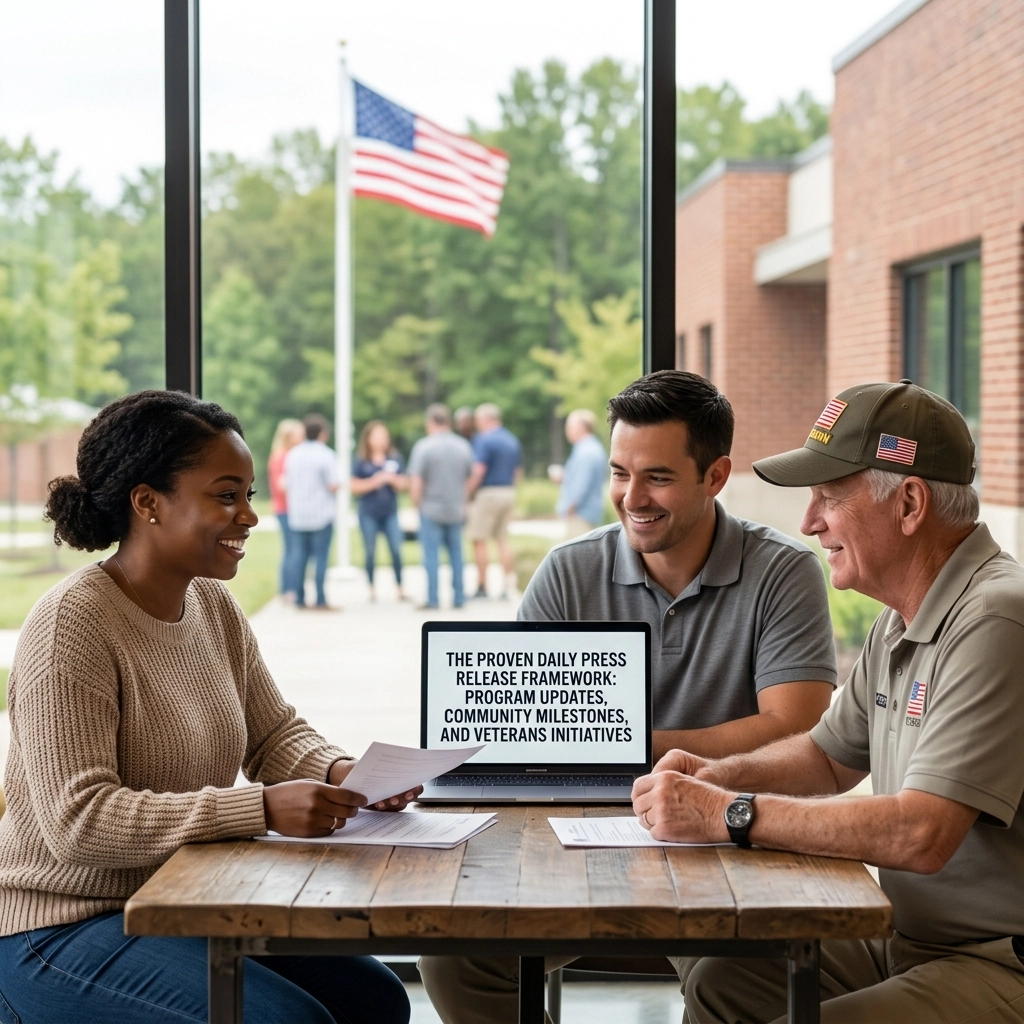 The Proven Daily Press Release Framework: Program Updates, Community Milestones, and Veterans Initiatives s33uyov 3xr