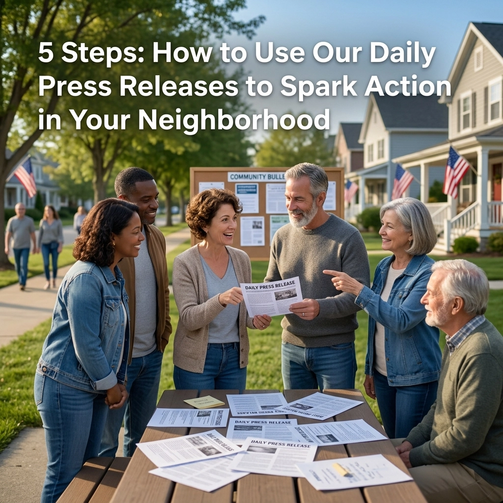 5 Steps How to Use Our Daily Press Releases to Spark Action in Your Neighborhood dgx8phpawms